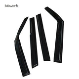 4x Window Visors Vent Sun Wind Guard Deflector For 2008 2009 2010-2013 Kia Soul Lab Work Auto