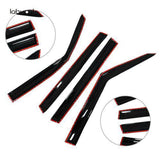 4x Window Visors Vent Sun Wind Guard Deflector For 2008 2009 2010-2013 Kia Soul Lab Work Auto