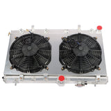 labwork 2-Row Aluminum Core Radiator Replacement for 2002-2007 Impreza Wrx Sti with 12v Fan Shroud