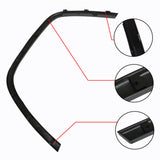 labwork Front Left Side Wheel Fender Flare Molding Trim Replacement for 2016-2022 Grand Cherokee 5XT69RXFAC