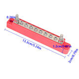 Labwork Power Distribution Terminal Block (Red+Black) 2 x M6 Studs 8 x M4 Screws