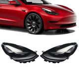 Right Headlight Assembly Pair Black Housing Headlamp Replacement for Model 3 Y 2021-2023 Replacement for 151495200C