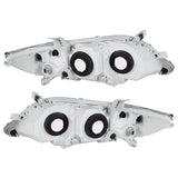 for 2010-2011 Toyota Camry SE Clear Lens Black+Chrome Headlights Headlamps 1Pair