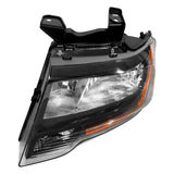 Driver Side Headlight Assembly Black Replacement for Expedition 2015 2016 2017 Headlamp Assembly LH Replacement for FL1Z13008K