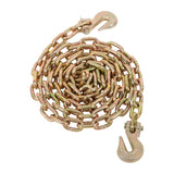 5/16in*10ft G70 Transportation Bundle Chain with Clevis Grab Hooks for Cargo Tie-Down for Factories Construction Sites Mining Activities Ports