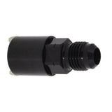 -6AN AN6 Fuel Adapter Fitting to 3/8 Quick Connect LS W/ Clip Female Black GM Lab Work Auto