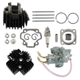 Fit For Yamaha PW 50 PW50 Carburetor Cylinder Piston Ring Gasket Top End Kit