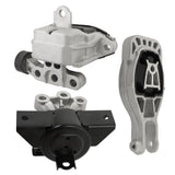 3 Pcs Motor Mount Torque Strut Mount and Transmission Mount Kit Replacement for Chevrolet Sonic 1.4L 2012-2020 Replacement for Chevrolet Sonic 1.8L 2012-2018 A5595 A5726 A5922