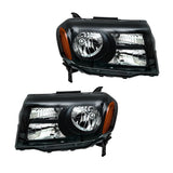 Driver and Passenger Side Replacement for Honda Pilot 2012-2015 Black Housing Headlights Assembly 33150SZAA11 33100SZAA11