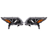 Driver and Passenger Side Headlight Assembly Replacement for Pathfinder Platinum S SL SV 2017-2020 Headlights Halogen w/DRL Projector