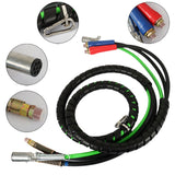 labwork 12FT 3-in-1 Wrap Set Air Line Hose Assemblies ABS Power Air Line Air Hose