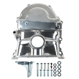 labwork Big Block Polished Aluminum Timing Cover Replacement for Ford FE BBF Mercury 360 390 427 428