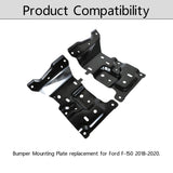 labwork Front Mounting Plate Pair Left and Right Black Replacement for F-150 2018 2019 2020 FO1066198 FO1067198