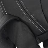 Front Driver and Passenger Side Bottom and Top Lean Black Artificial Leather Seat Cover Black Replacement for W-rang-ler 2013-2017