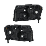 Driver and Passenger Side Replacement for Honda Pilot 2012-2015 Black Housing Headlights Assembly 33150SZAA11 33100SZAA11