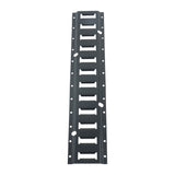 Black E-Track Tie-Down Rail Kit 2' E Track Rail 4 Pack for Garages Trailers Motorcycle Tie Downs Powder Coat 6,000 lbs Breaking Strength