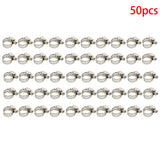 50pcs 3/8"-1/2"Adjustable Stainless Steel Drive Hose Clamps Fuel Line Worm Clip