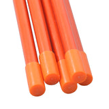 72" Inch Snow Stakes Driveway Markers 1/4 Inch Orange Plow Stakes Without Reflective Tape for Driveway Mark Snow Plow Parking Lots 100pcs