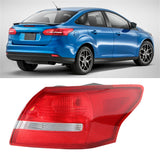 labwork Outer Passenger Side Tail Light Replacement for 2015-2018 For Ford Focus Sedan