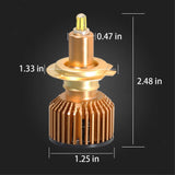 labwork H7 LED Headlight Bulbs,12000LM 6500K Cool White 6 Sides CSP Chips Super Bright Headlight Replacement Kit,Pack of 2