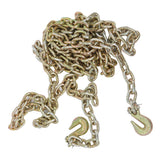 2 Pack 3/8 Inch x 20 FT Grade 70 Chain with Clevis Grab G70 Transport Tow Replacement for Different Trailer Types
