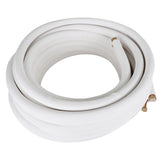 50FT Air Conditioning Tubing Hose Extension 3/8 and 5/8 Inch Insulated Copper Hoses Fit for Mini Split Air Conditioner