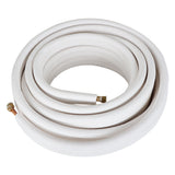 50FT Air Conditioning Tubing Hose Extension 1/4 and 3/8 Inch Insulated Copper Hoses Fit for Mini Split Air Conditioner