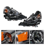 Headlight Headlamp Assembly Single Lens Replacement for IS300/IS250 2014 2015 2016 Replacement for LX2502157 LX2503157 8118553721 8114553721 Driver Side Left LH Passenger Side Right RH