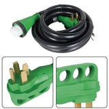 labwork 50A 15 Feet Locking RV Extension Cord Heavy Duty SJTW Cord With Led Power Indicator 125 Volt 3750 Watt