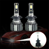labwork 2Pcs H7 LED Headlight Bulbs,72W 10000LM 6000K Cool White Super Bright Auto High Beam/Low Beam LED Headlight Conversion Kit