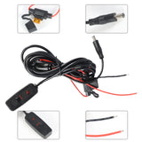 8pcs RGB LED Brake Lights Emergency Beacon Light w/Remote Control Wiring Harness Lab Work Auto