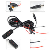 8pcs RGB LED Brake Lights Emergency Beacon Light w/Remote Control Wiring Harness Lab Work Auto