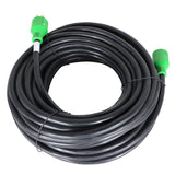 labwork 100FT 30A L14-30P To L14-30R Generator Extension Cable Green Connector Black Wire with Pre-Drilled Power Input Box 4 Prong