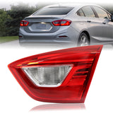 labwork Right Passenger Side Inner Backup Tail Light Assembly Replacement for 2016-2019 Chevy Cruze Rear Brake Lamp 84075815 GM2803116
