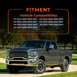 labwork 3-Piece 3D TPE All-Weather Floor Mats for 2019-2024 Dodge Ram 2500 3500 Crew Cab