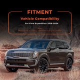 5-Piece 3D TPE All-Weather Floor Mats for 2018-2024 Ford Expedition Max [2nd Row Bucket Seats]