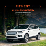 labwork Custom Fit TPE All-Weather Floor Mats for 2013-2019 Ford Escape C-Max