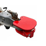 labwork Steel Ball and Ring Hitch Lock - Durable, Secure Trailer Hitch Lock Electro-Plated and Powder Coated Finish - Red