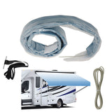 labwork RV Awning Blue - Premium Grade Weatherproof Vinyl -Camper General Outdoor Canopy- 9(Fabric 82")