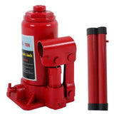 labwork 4 Ton Welded Hydraulic Car Bottle Jack for Auto Repair and House Lift Red