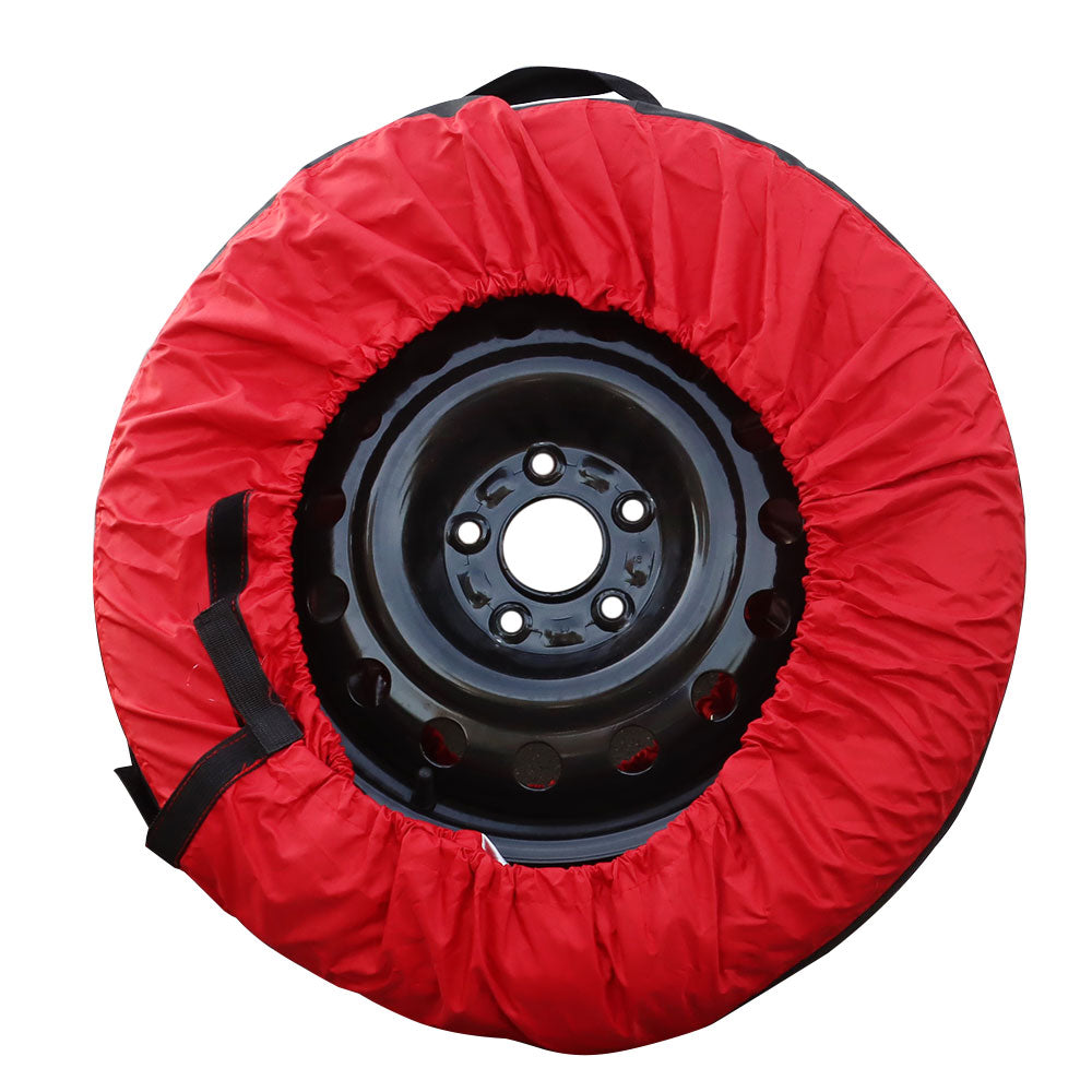 Labwork For 22“-31” Tyre Bags Tyre Package Of 4 Red With Black Handle 600d