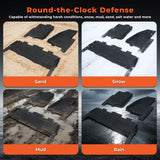 Floor Mats for 2012-2016 Ford F-250/F-350/F-450 SuperCrew Cab All Weather Liners