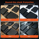 labwork 3PCS Floor Mats Black TPE Replacement for Flex 2009 2010 2011 2012 2013 2014 2015 2016 2017 2018 2019
