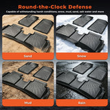 4PCS Floor Mats Black TPE Replacement for Rio 2018-2023