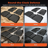 3PCS TPE All-Weather Floor Mats for 2014-2019 Toyota Corolla