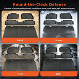 4Pcs Car Floor Mats and Cargo Liner Front and Rear TPE Black Replacement for CR-V 2023-2026