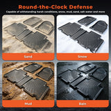 All Weather Easy To Clean for Toyota RAV4 RAV-4 2006-2012 Black Floor Liner Mats