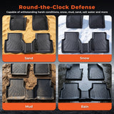 4PCS Floor Mats Black TPE Replacement for Ti-guan 2009-2018
