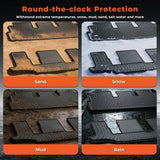 4-Piece All-Weather TPE Floor Mats for 2022-2025 Nissan Pathfinder (7-Seat) & QX60 (6-Seat)
