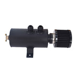 Aluminum 10AN Oil Catch Can Reservoir Tank W/ Breather Filter Baffled Labwork Lab Work Auto